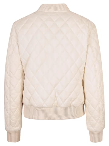 Urban Classics Urban Classics Damen Ladies Diamond Quilt Nylon Jacket in whitesand