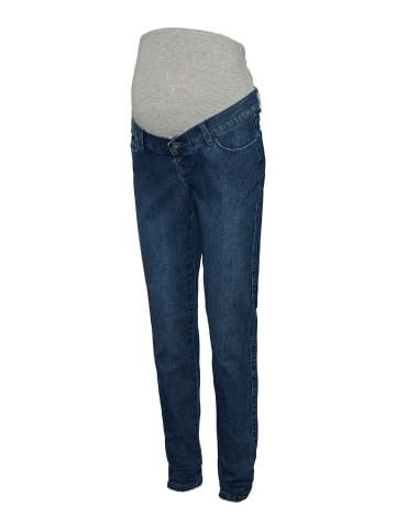 mama licious Umstandsjeans mit Slim Fit in Medium Blue Denim