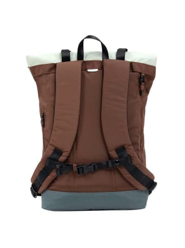 Doughnut Christopher Go Wild 18 - Rolltop Rucksack 45 cm (black x brown) in grey x brown