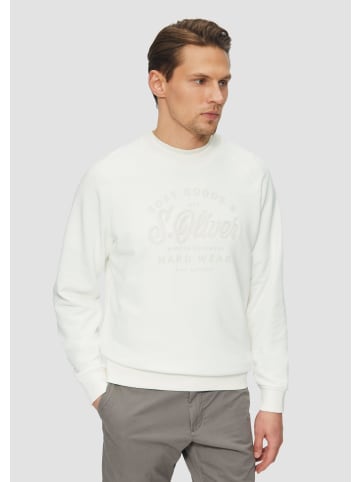 s.Oliver Sweatshirt langarm in Weiß