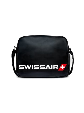 Logoshirt Umhängetasche Swissair - Airline in schwarz