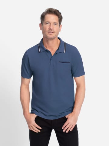 WITT WEIDEN Kurzarm-Poloshirt in jeansblau