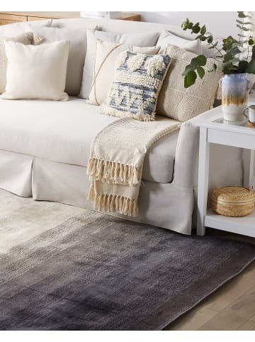Beliani Kurzflor ERCIS in Grau/Schwarz - (W) 200 x (H) 1.2 x (L) 200 cm