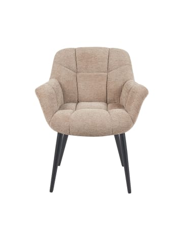 DUBI Möbel 2er-Set: Esszimmerstuhl Mika-Remo in Beige - (B)65 x (H)81 x  (T)66 cm
