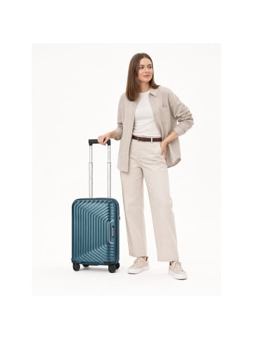 Redolz Essentials 01 4 Rollen Kabinentrolley 53 cm mit Dehnfalte in blue metallic