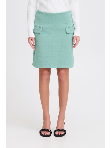 ICHI Freizeitrock IHKATE A-shape in Beryl Green/Almond Herringbone