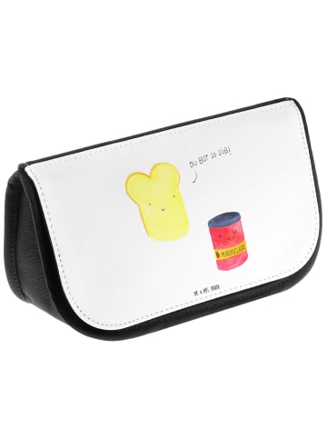 Mr. & Mrs. Panda Waschbeutel Toast Marmelade ohne Spruch in Weiß