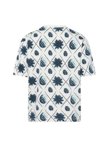 Nils Sundström T-Shirt in ecru mehrfarbig