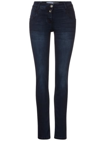 Cecil Blaue Loose Fit Jeans in Blau