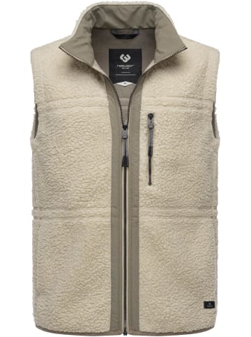 ragwear Plüschweste Noory Vest in Ecru