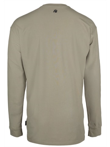 Gorilla Wear Long sleeve in Übergröße - Boise - Dunkelgrün