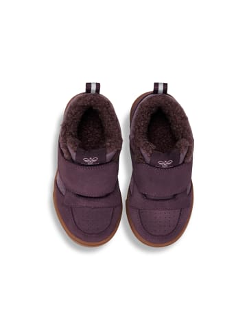 Hummel Schnürsenkel Stiefel Stadil Winter Draußen Kinder in BLACK PLUM