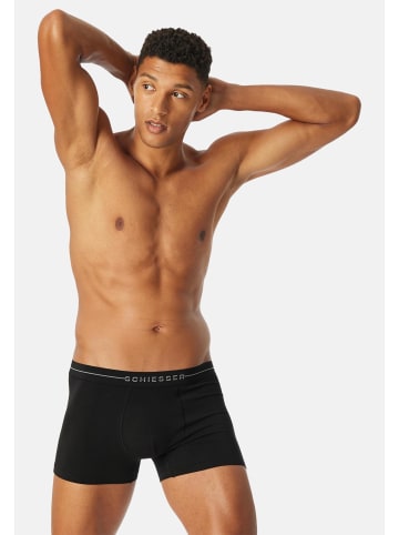 Schiesser Retro Short / Pant Cotton Flex in Schwarz