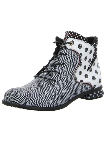 SIMEN Schnürstiefelette in weiß