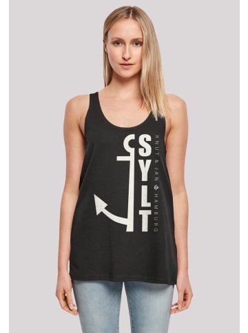 F4NT4STIC Ladies Tanktop Sylt Anker Knut & Jan Hamburg in schwarz