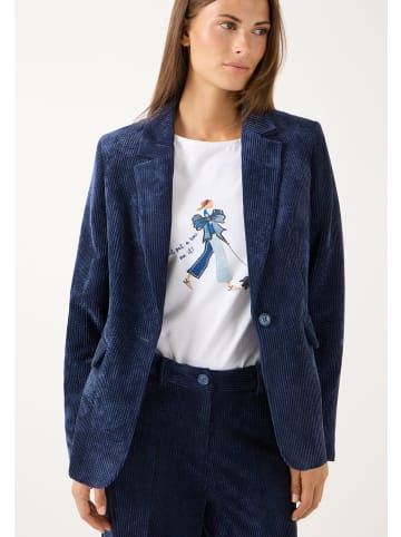 More & More zeitloser, stilvoller Cordblazer in classic blue