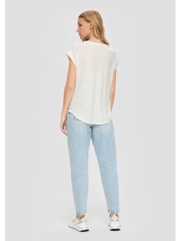 QS T-Shirt in 0200_creme