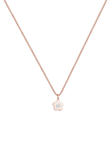 Elli Halskette 925 Sterling Silber Blume in Rosegold