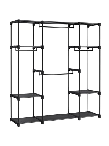 SONGMICS Kleiderschrank Rylan in Schwarz - (B)43 x (H)166 x (T)151 cm