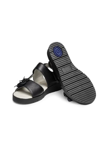 VITAFORM Hirschleder Sandalen in schwarz