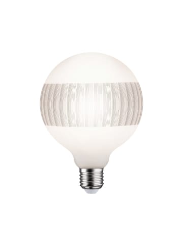 paulmann LED G125 Ringspiegel Schwarz matt liniert E27 G