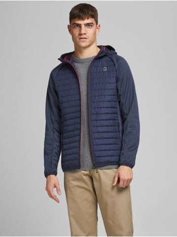 Jack & Jones Softshell Stepp Jacke mit Kapuze JJEMULTI in Navy