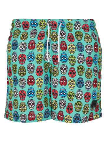 Urban Classics Badeshorts in calavera aop