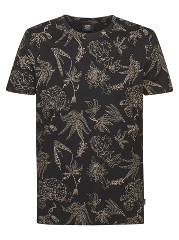 Petrol Industries T-Shirt mit Allover-Print Rocosa in Schwarz