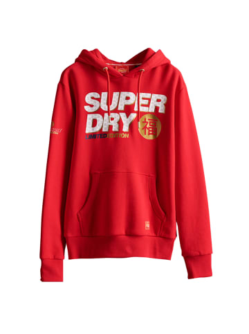 Superdry Sweatshirt CNY Hood in rot