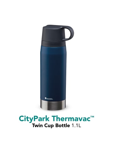 aladdin CityPark Thermoflasche, 1,1L, Navy-Blau