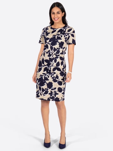 WITT WEIDEN Kleid in sand-marine-bedruckt