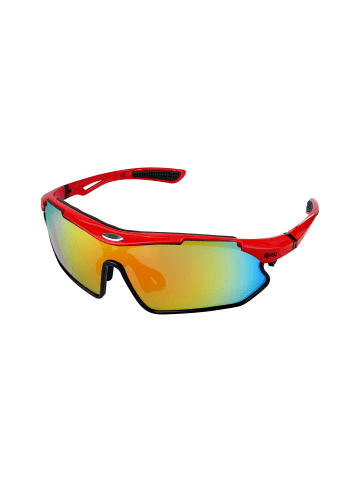 YEAZ SUNRAY Sport-Sonnenbrille rot/schwarz/rot in rot