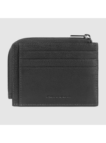 Piquadro Carl Kreditkartenetui Leder 11 cm in black