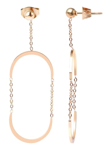 Adeliás Damen Ohrringe aus Edelstahl in gold
