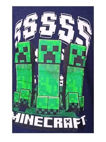 Minecraft T-Shirt Minecraft  Creeper in Dunkelblau