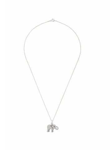 Gemshine Halskette mit Anhänger Baby Elefant in silver coloured