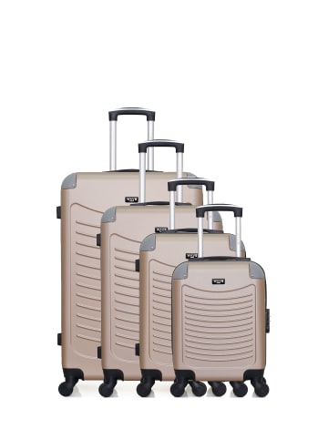 WAVE PARIS 4 tlg. Kofferset CONGO-M in Beige (95L/64L/37L/26L)