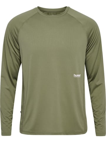 Hummel T-Shirt "Pulse Workout T-Shirt Longsleeve" in Grün