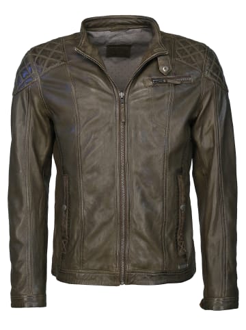 Mustang Lederjacke Cooper in khaki
