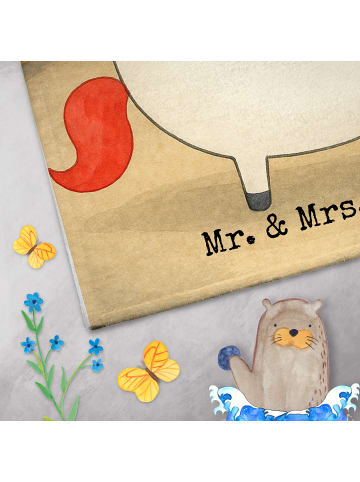 Mr. & Mrs. Panda Handtuch Gäste-WC Einhorn Krankenschwester Desi... in Weiß