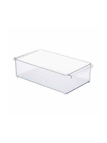 relaxdays 2 x Kühlschrank-Organizer in Transparent - (B)20,5 x (H)10 x (T)36,5 cm