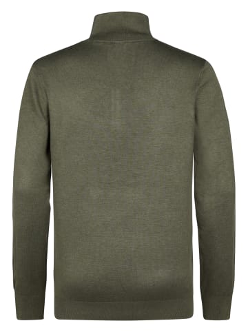 Petrol Industries Strick-Half-Zip-Pullover Lexington in Grün