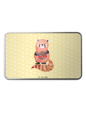 Mr. & Mrs. Panda Dose Roter Panda ohne Spruch in Gelb Pastell