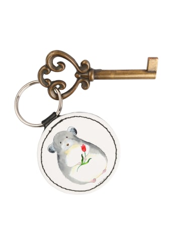 Mr. & Mrs. Panda mini schlüsselanhänger Chinchilla Blume ohne Sp... in Weiß