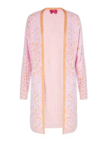 Swirly Damen Cardigan in PINK ORANGE