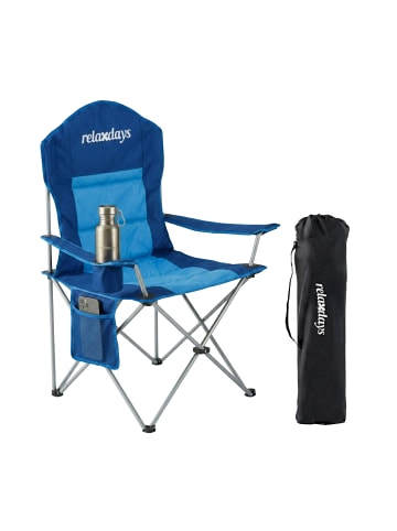 relaxdays Camping Stuhl in Blau