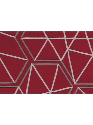Arte Espina Wohnzimmer Teppich – Kurzflorteppich Spirit 3112 140 x 200 cm in rot - grau - rechteckig
