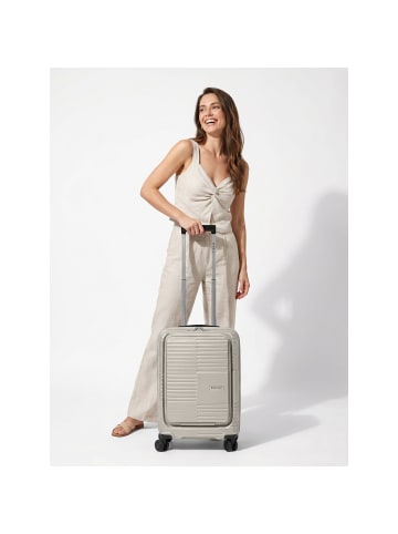 Redolz Essentials 17 2.0 4 Rollen Kabinentrolley 55 cm Laptopfach light grey