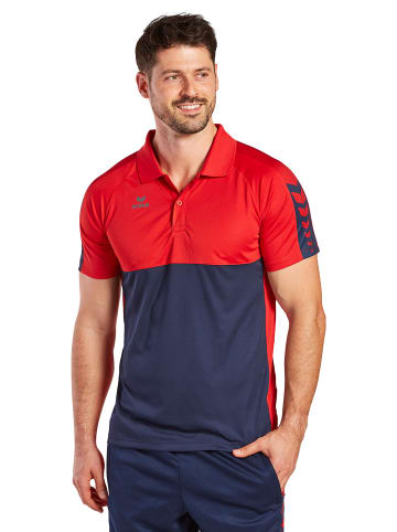 erima Herren Six Wings Poloshirt in new navy/rot