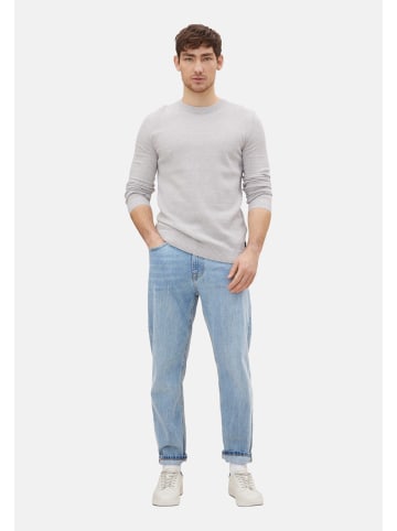 Tom Tailor Tom Tailor Pullover Strukturierter Sweater in hellgrau